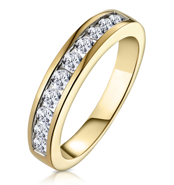 Rae 18K Gold Diamond Half Band Eternity Ring 0.50CT G/VS